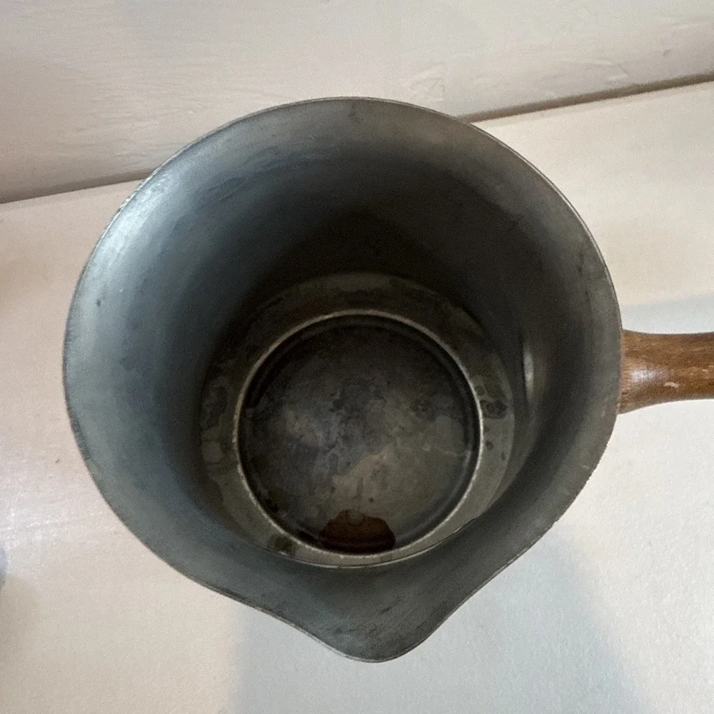 Vintage Teleflora Le Saucier Copper Sauce Pan w/ Wood Handle 1984 Kitchen